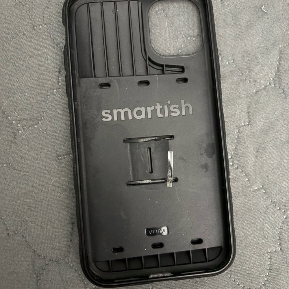 Smartish Black Phone Case with Card holder